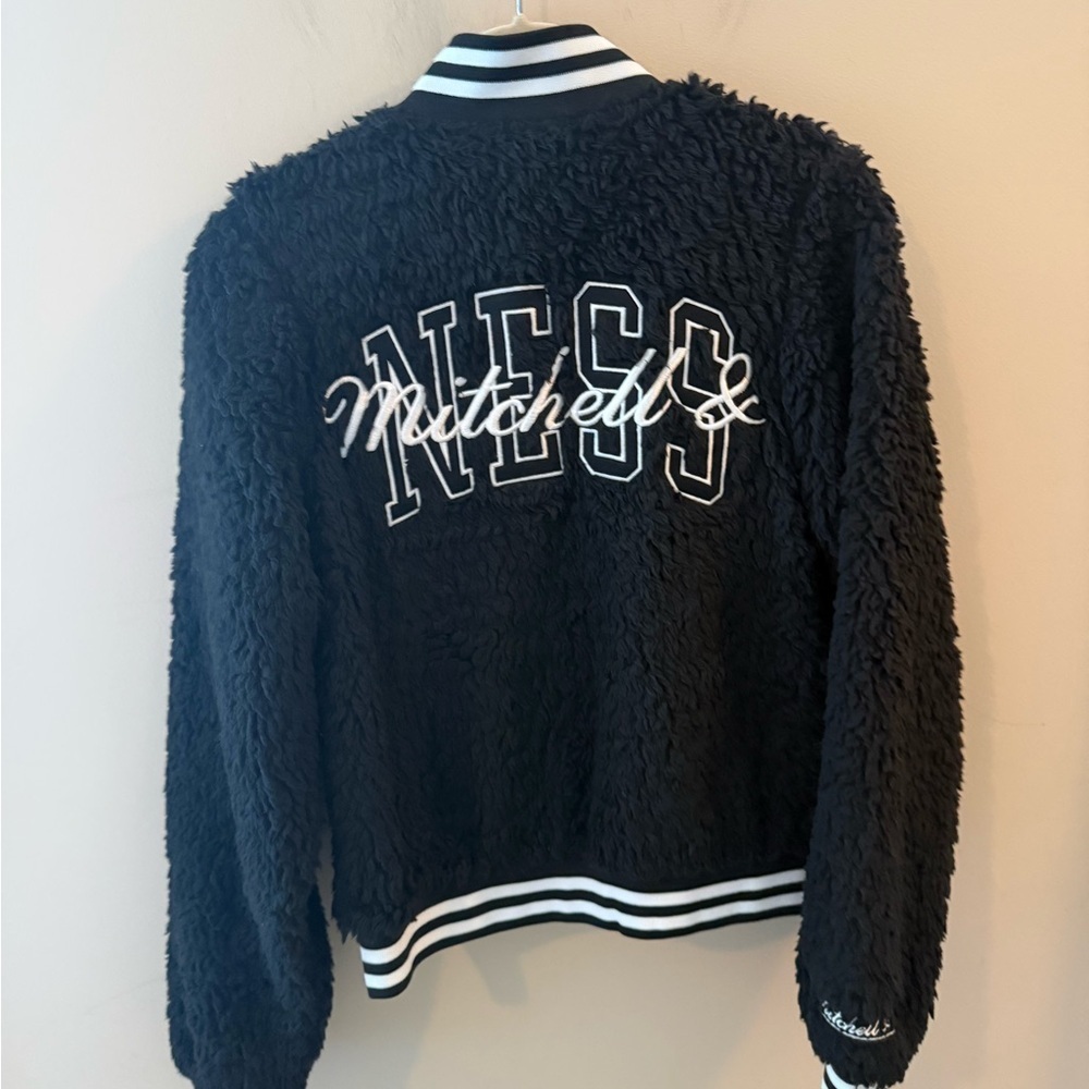 Michell Ness Cozy Bear Jacket black womens size small